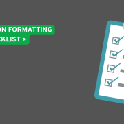 Dissertation formatting checklist