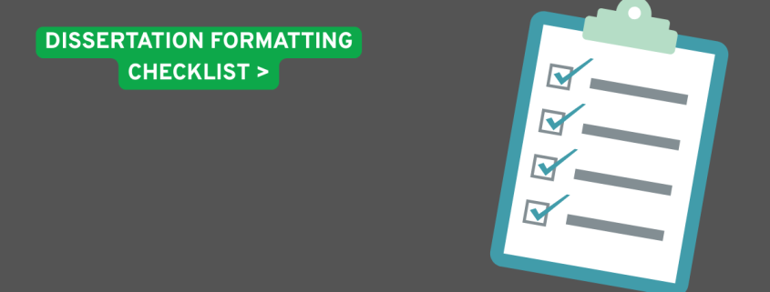 Dissertation formatting checklist